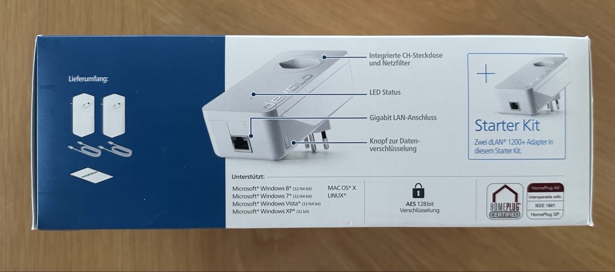 Devolo Laufwerke & Adapter: Devolo Powerline LAN Set bis 1200Mbit/s – Gebraucht aus Winterthur von Doitself 1