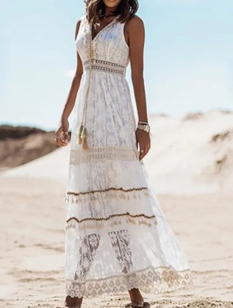 Wunderschönes weisses Kleid Gr M *neuwertig*