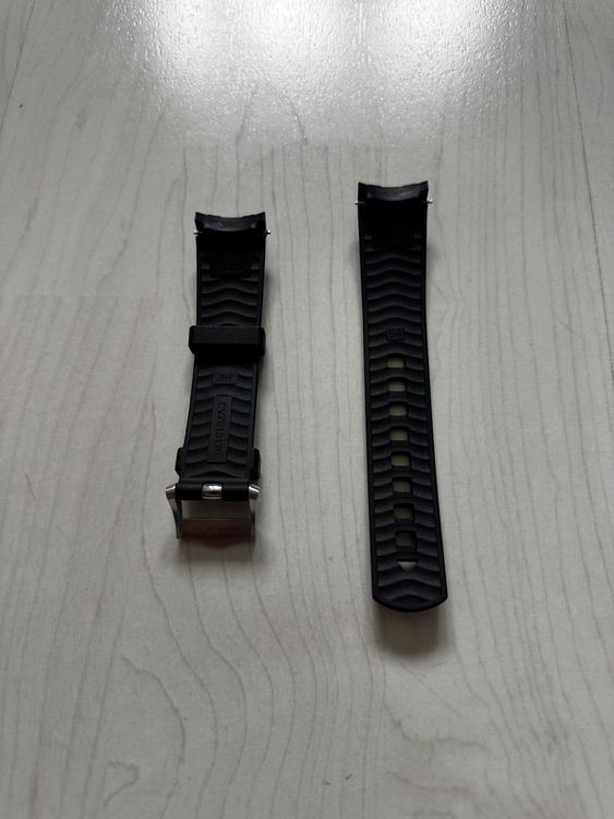 SCHWARZES KAUTSCHUKARMBAND FÜR DIE OMEGA SEAMASTER DIVER 300 6