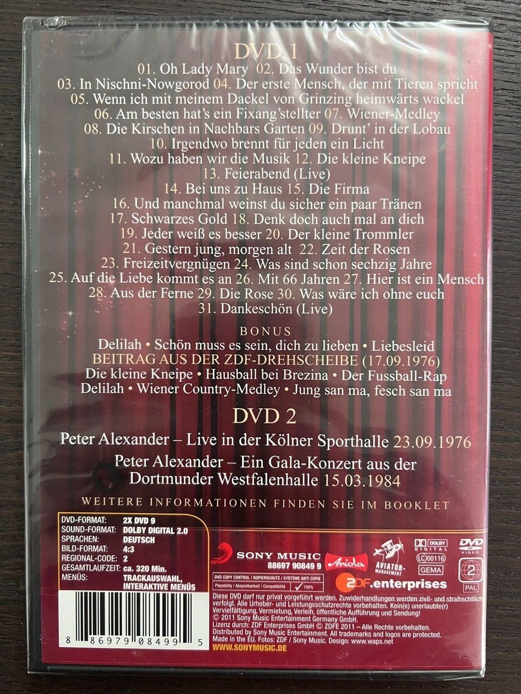 Alle DVDs: Peter Alexander - Danke – Neu und originalverpackt aus Zürich von FilmFreunde 1