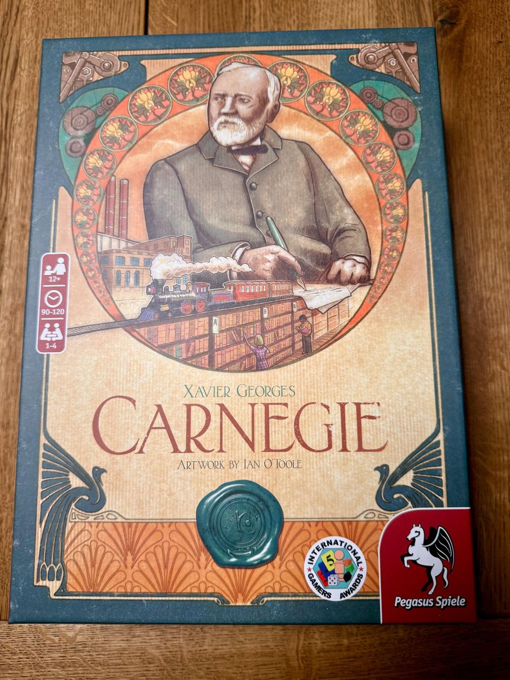 Pegasus Spiele Spiele: Carnegie inkl. Insert – Gebraucht aus Villigen von chrishacky
