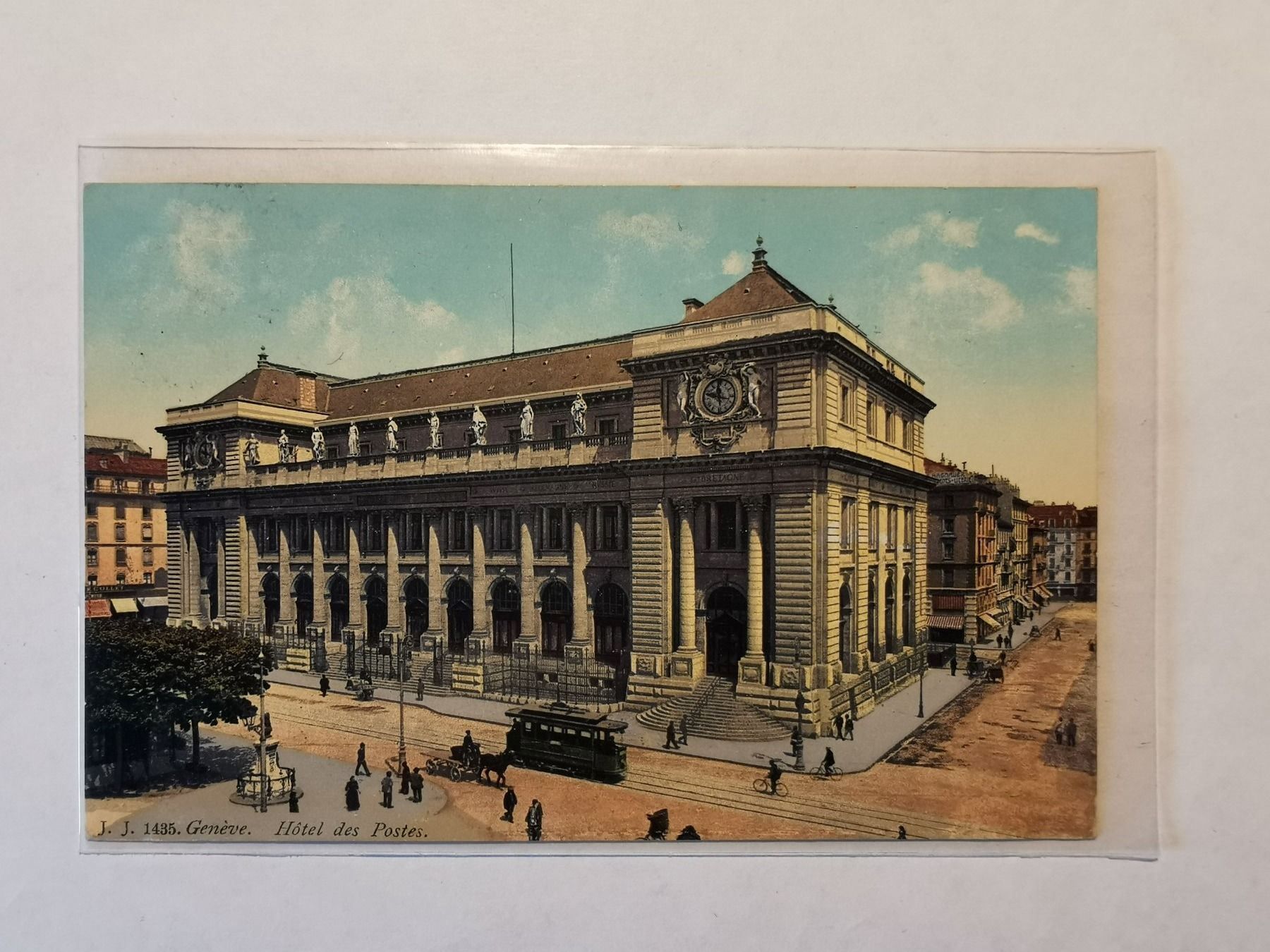 Ansichtskarten: CP Genève  - Hôtel des Postes 1910 – Gebraucht aus Pailly von jme99