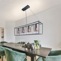 Pendelleuchte, 4 Spots, 115 cm x 25 cm