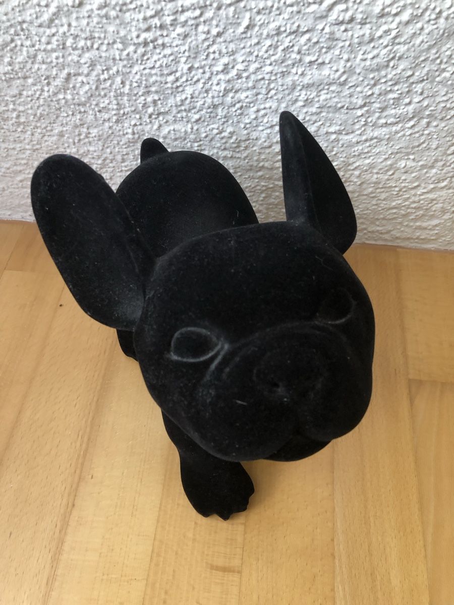 Tutte le decorazioni: Schwarzer Deko-Bulldoge, Samt – Usato da Worb venduto da Tyra07