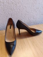 Escarpins Longchamp en cuir noir travaillé - taille 39