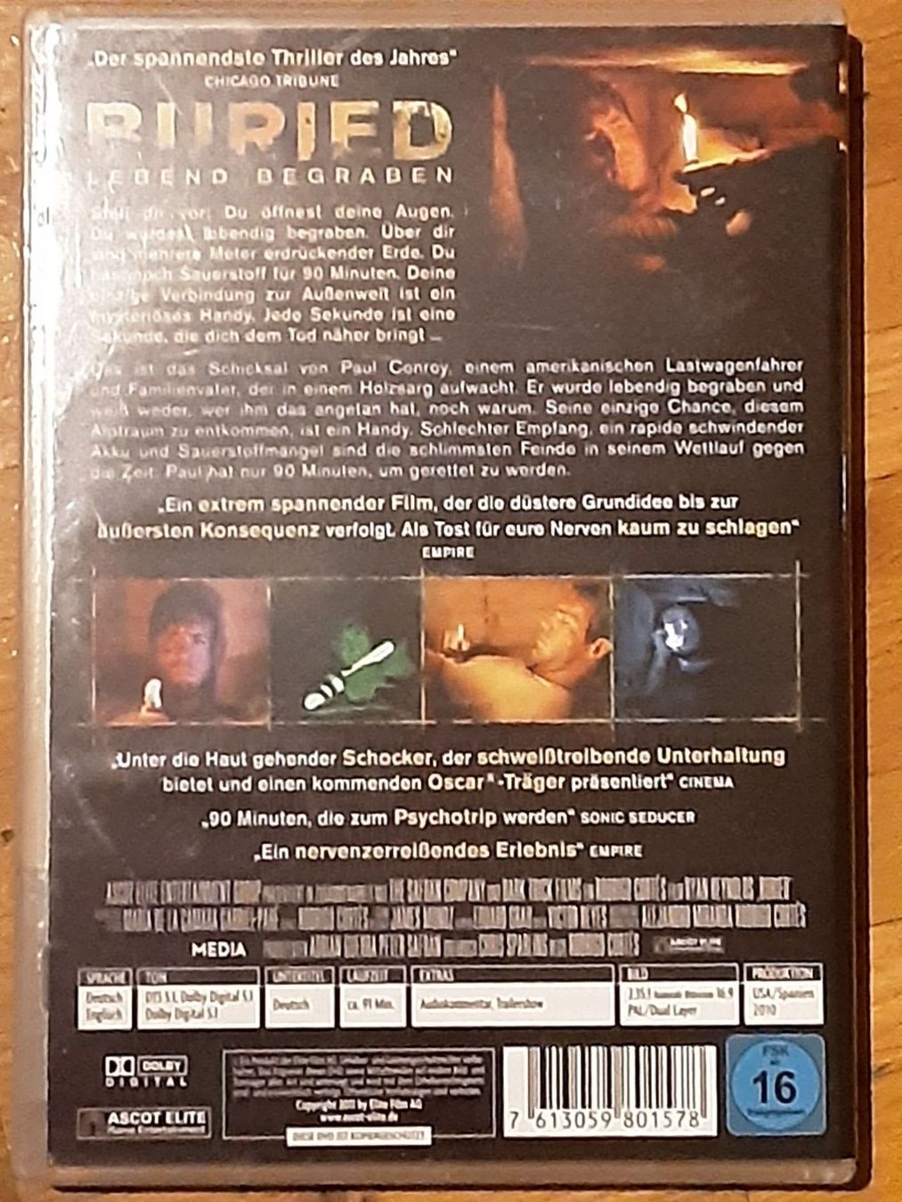 Tutti i DVDs: Buried - Lebend begraben – Usato da Wallisellen venduto da Sawr 1