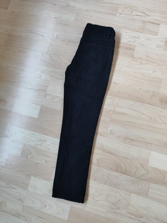 Elegante tiefschwarze Hose Jungs Gr. 128