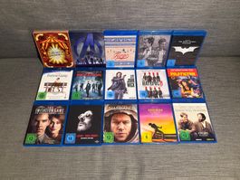 Blu-ray Sammlung mit Steelbooks, Filmklassikern und Serien