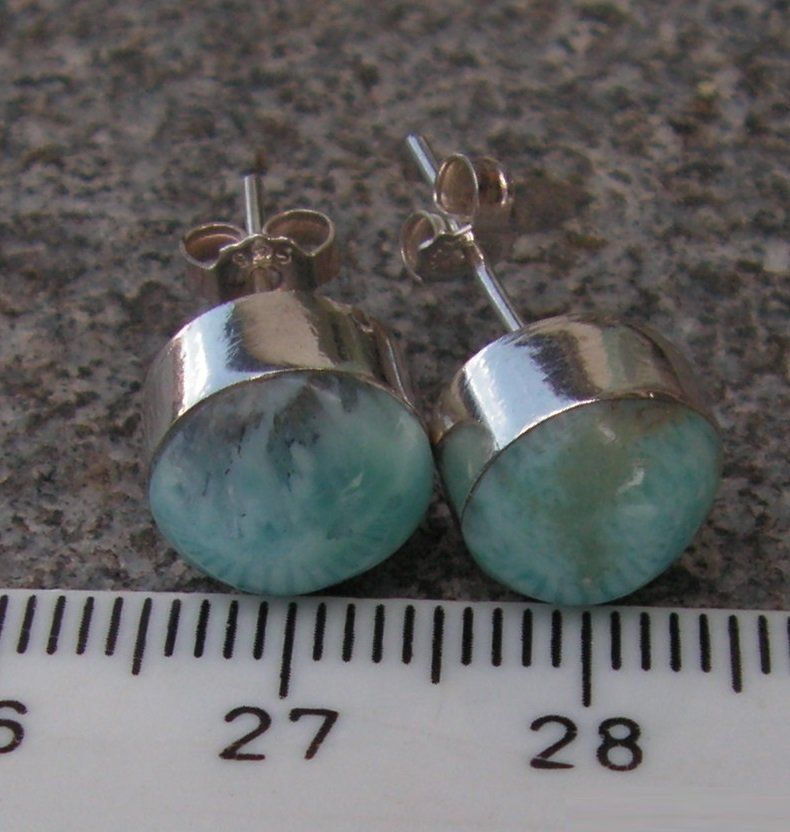 Orecchini pendenti & Orecchini a lobo: ♥ LARIMAR OHRSTECKER / SILBER ♥ – Nuovo (secondo la descrizione) da Derendingen venduto da Editka 8