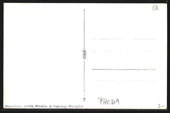 Cartes postales: AK Preda, Ortspartie mit Bergen – D'occasion à Berlin par bartko-reher 1