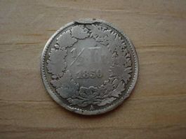 (A4)  1/2 Franken 1850