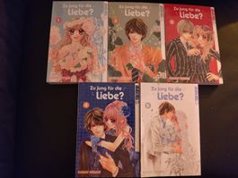 Zu jung fuer die Liebe Manga Bände 1-5 (vollständiges set)