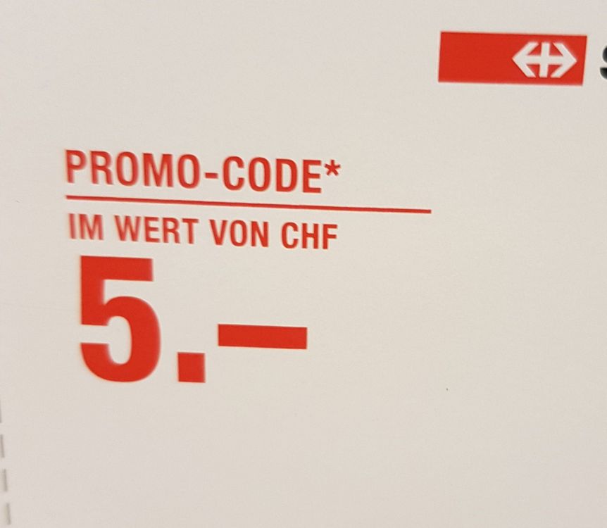 SBB Gutschein Code 5. Wertgutschein Kaufen auf Ricardo