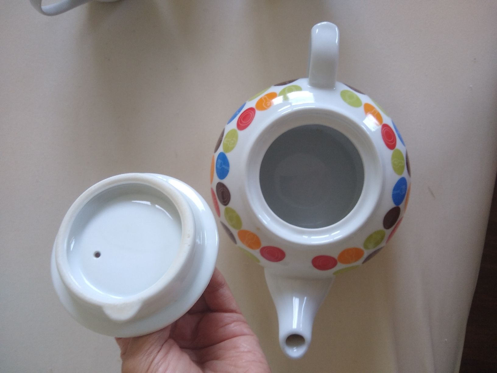 Teiere: Colorful Polka Dot Tea Set: Teapot & 3 Mugs – Usato da Dübendorf venduto da rol_fm6d 3