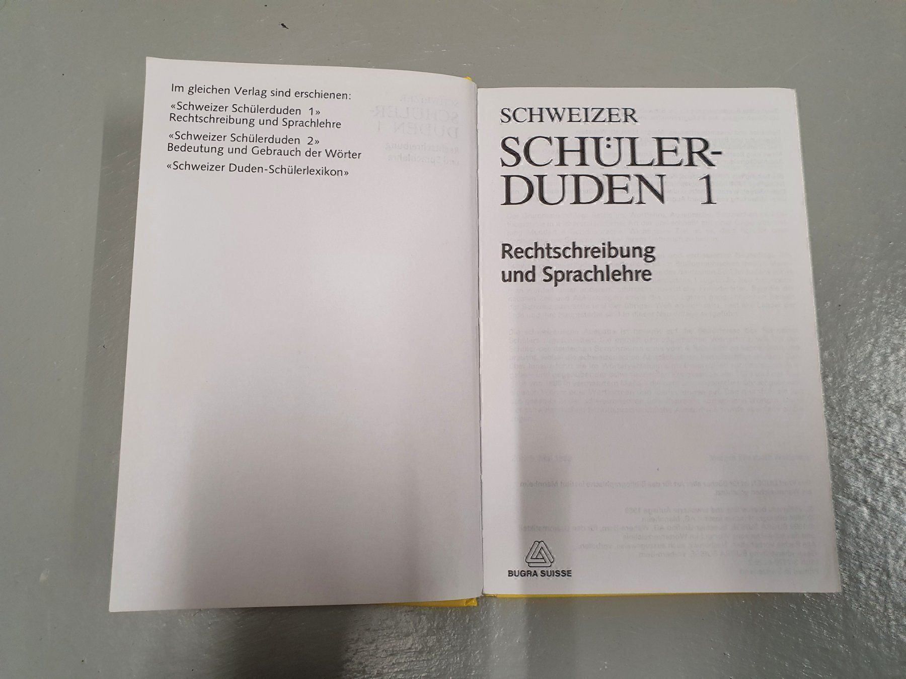 Libri: Schweizer Schüler Duden 1 von 1989 – Usato da Thun venduto da Aspi7 2
