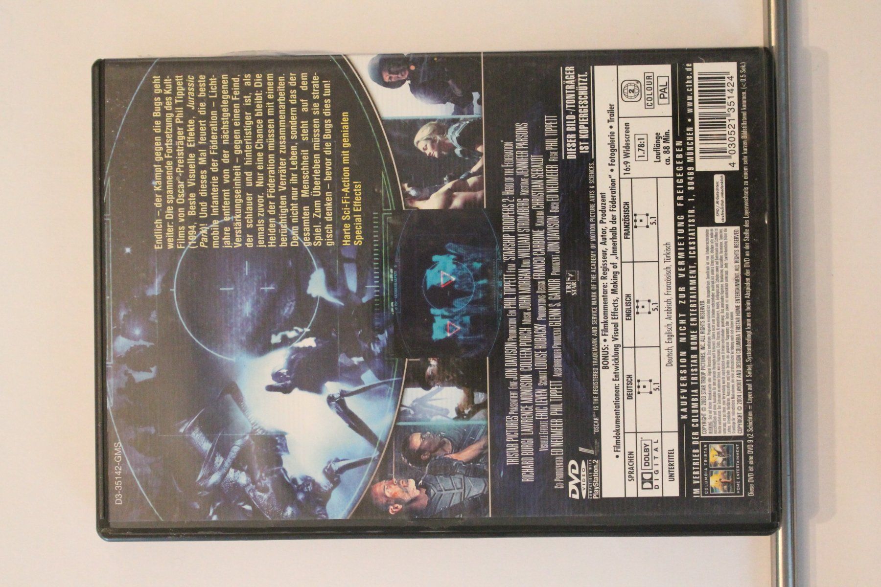 Tutti i DVDs: Starship Roopers 2 - Held der Föderation – Usato da Grenchen venduto da Manuel.We 1