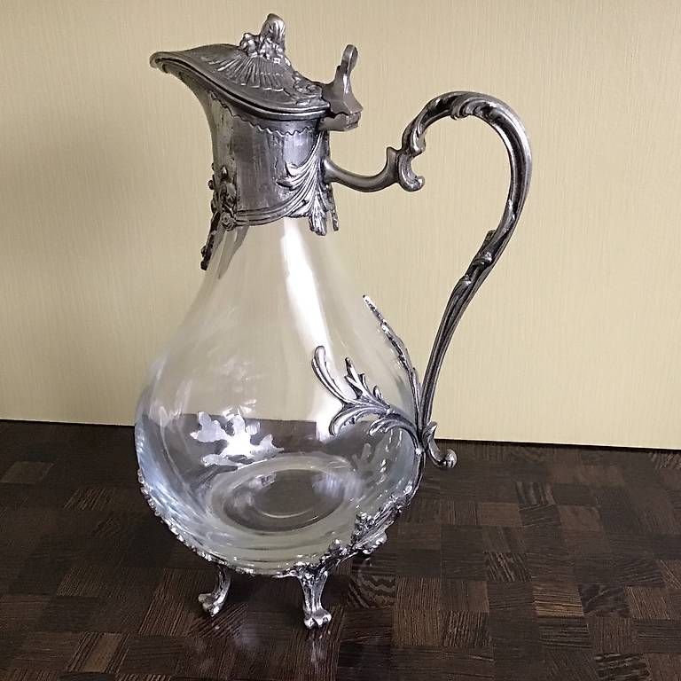 Carafes: 55 JÄHRIGE ZINN/GLASKARAFFE MASSIV – D'occasion à Kappel SO par Happyday125