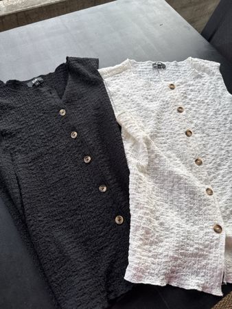 C&A Damen Tops schwarz weiss Grösse M neu