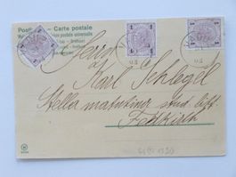 FL - Karte 1903, 3x 1H österr. Marke MiNr.69, VADUZ > FELDKI