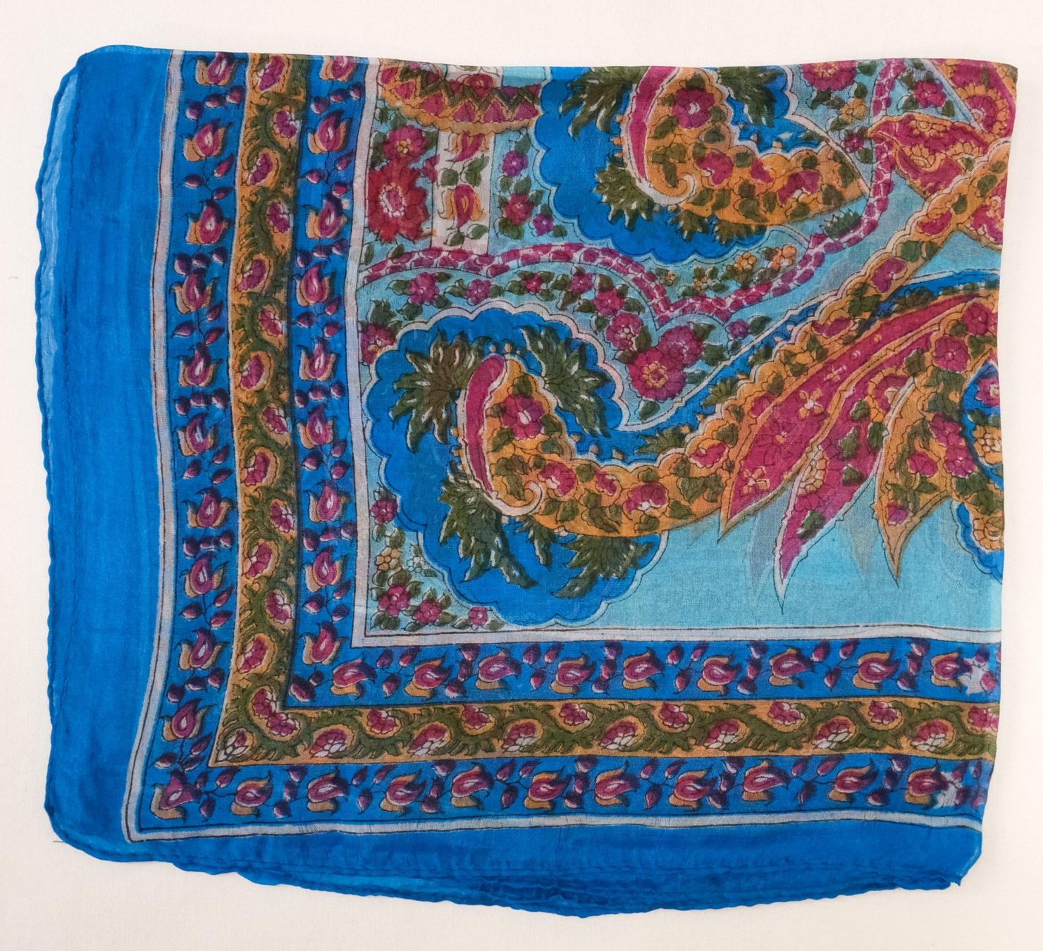 Foulard & Sciarpe: Indischer Schal aus 100% Seide – Nuovo (secondo la descrizione) da Zürich venduto da Masala-Oase 3