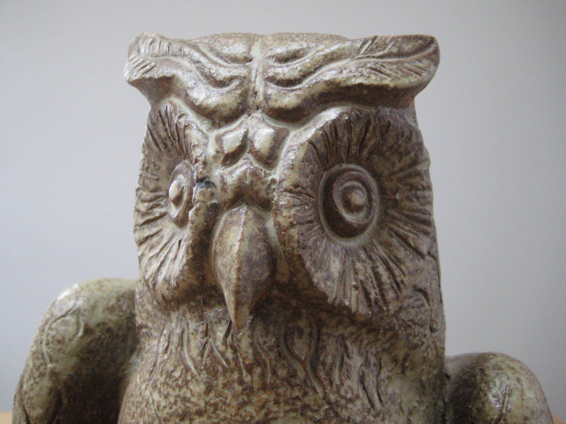 Statuette: Grosse Eule, signiert 1985 / Hans Borer Bildhauer – Usato da Langendorf venduto da Happy11 7