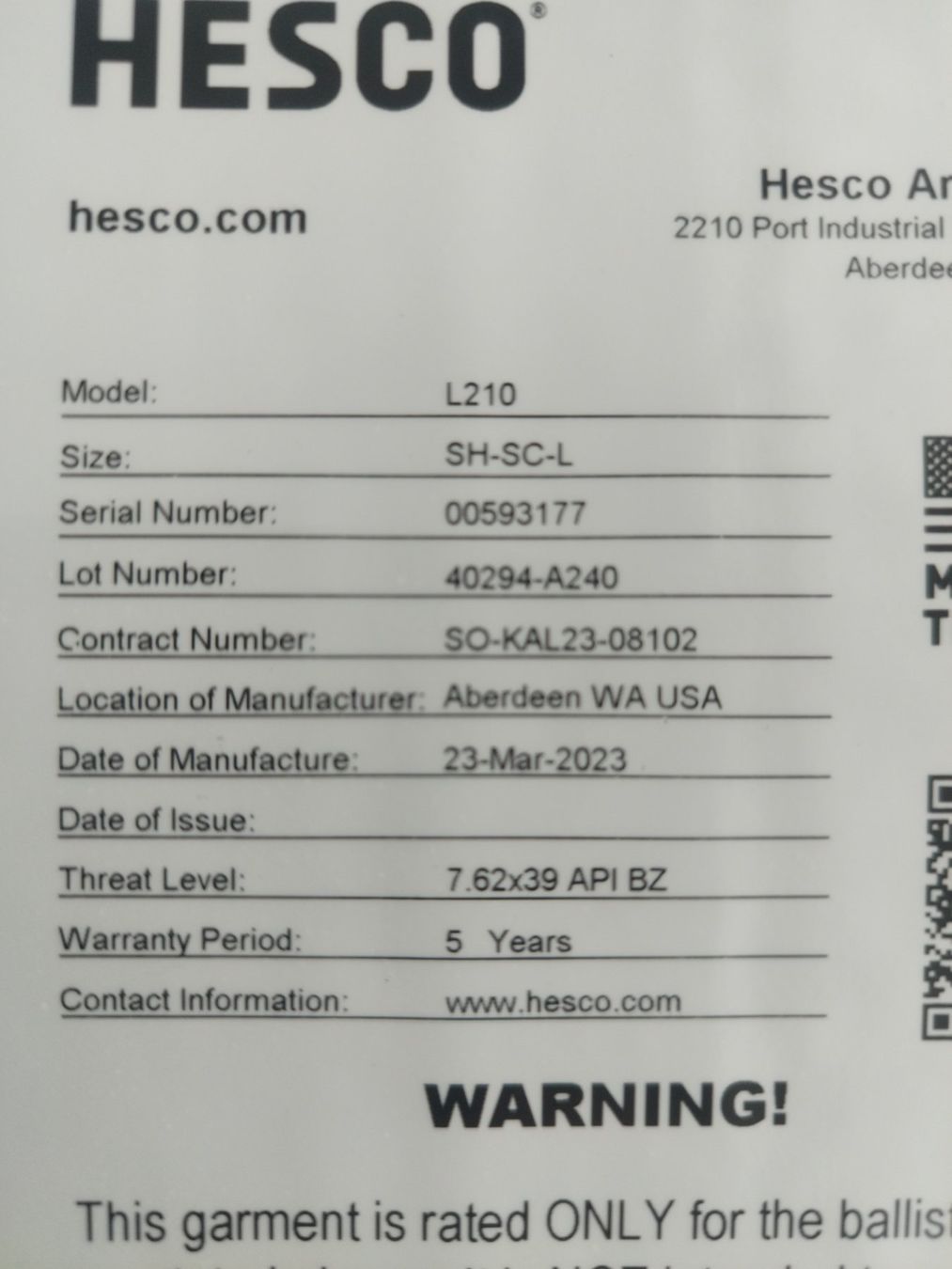 Protezioni & Imbottiture: Ballistische Schutzplatte – Nuovo (secondo la descrizione) da Rossrüti venduto da martin717 2