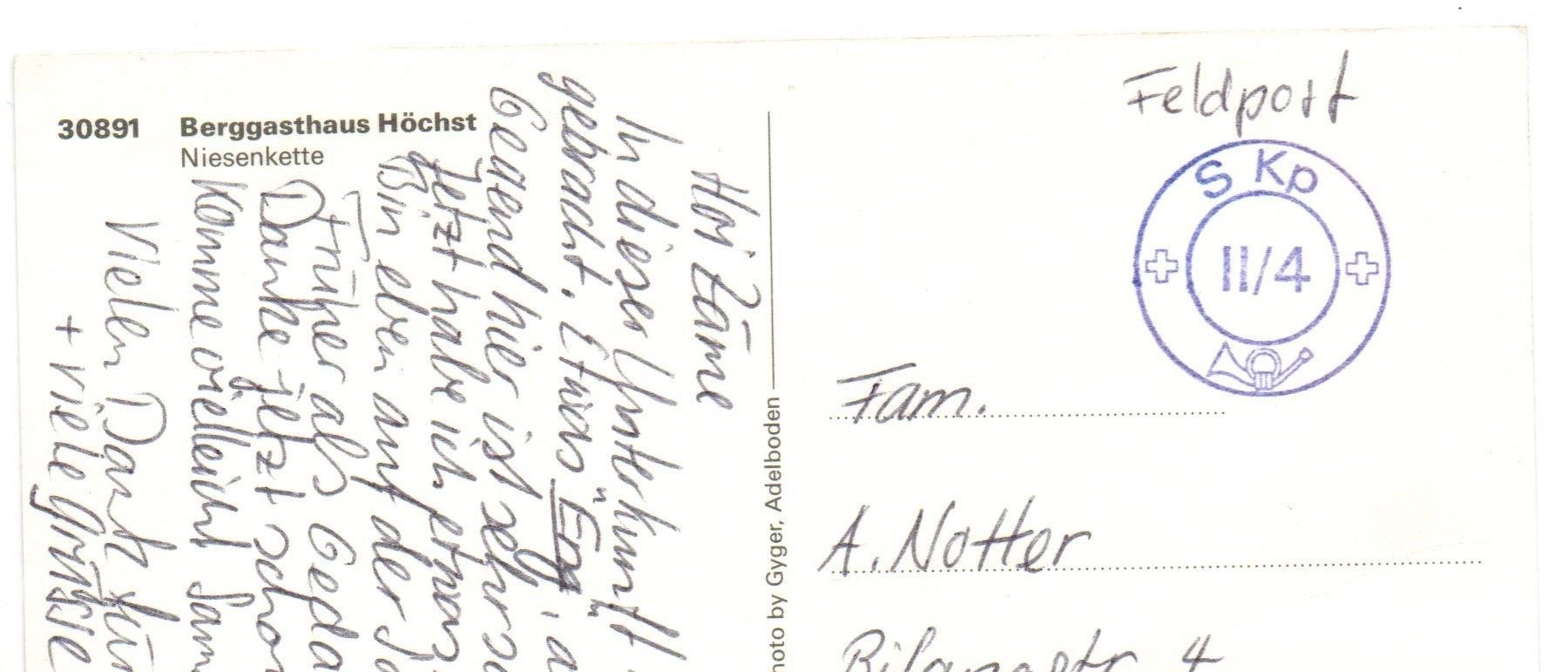 Cartes postales: FRUTIGEN Berggasthaus Höchst – D'occasion à Jona par philajona 1