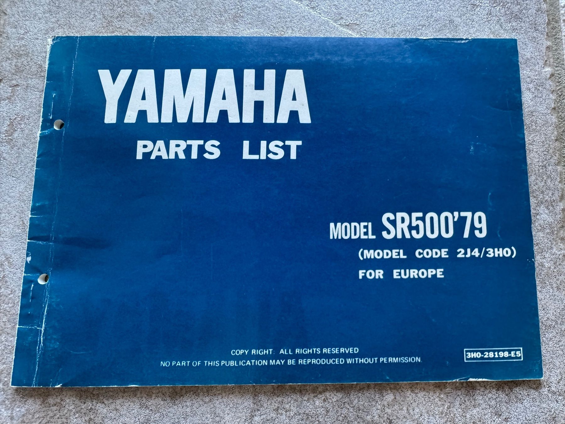 Yamaha Strada: Yamaha SR 500 / SR500 79 – Usato da Morrens VD venduto da kawah2
