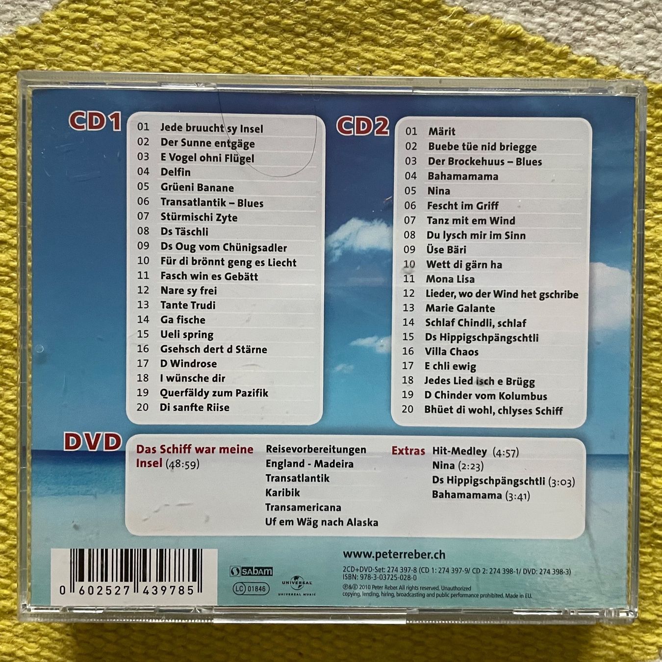 CD: PETER REBER-2CD+1DVD ES LÄBE VOLL LIEDER – Usato da Rorschacherberg venduto da CD-Roli 1