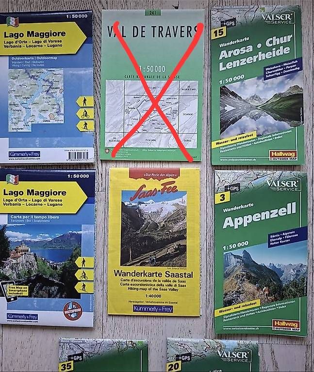 Cartes géographiques & atlas: Wanderkarten neuwertig pro Stk – D'occasion à Uetendorf par Ladouce 1