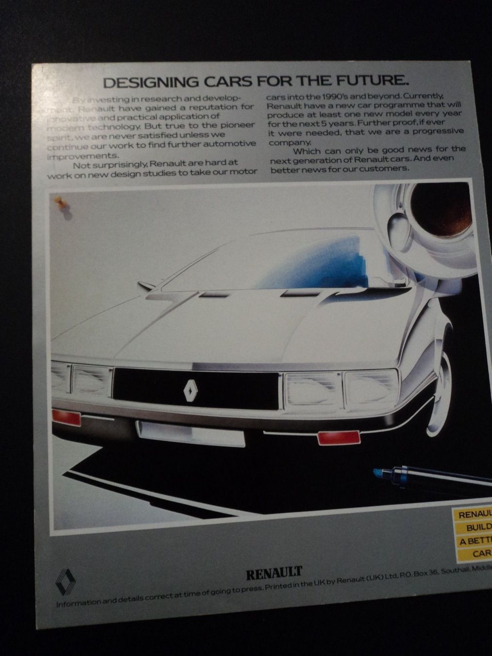 Renault Documenti: Prospekt Renault Imagebroschüre ca. 1980 – Usato da Schwarzenburg venduto da modelCARama