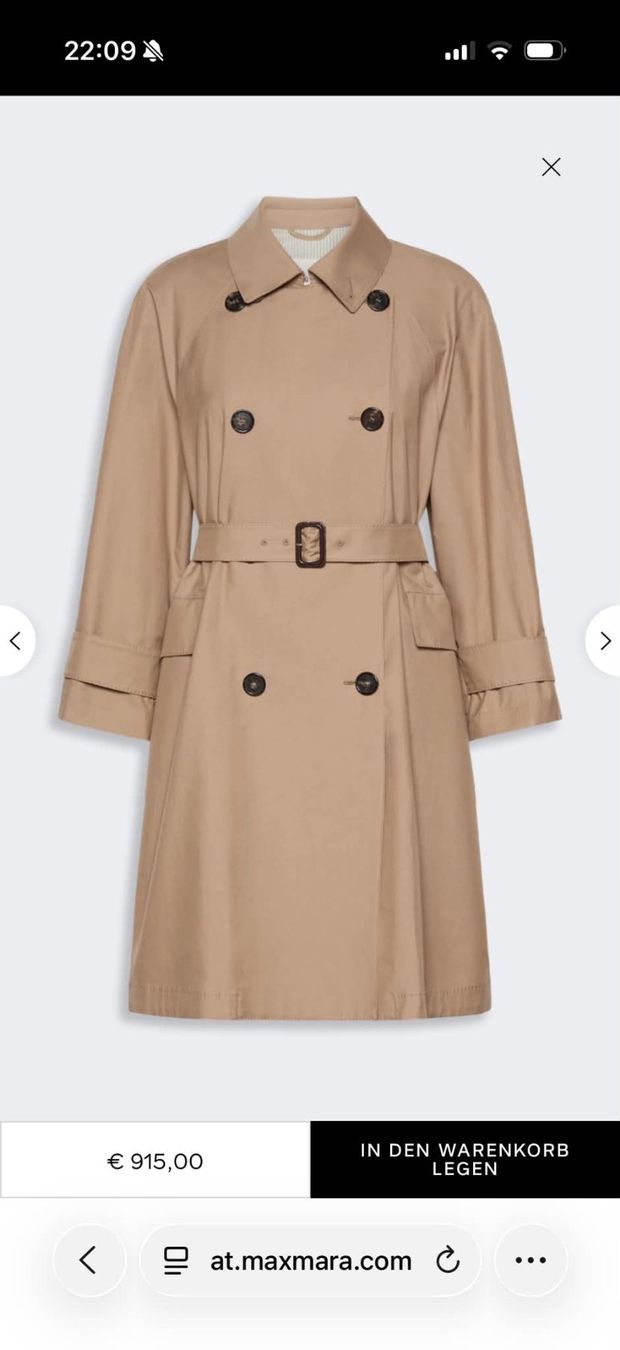 Max Mara Cappotti: Max Mara Trenchmantel  M – Usato da Liestal venduto da aarroon 6