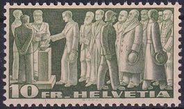 1942 Symbolische Darstellung Nr. 218w postfr.**, fehlerfrei.