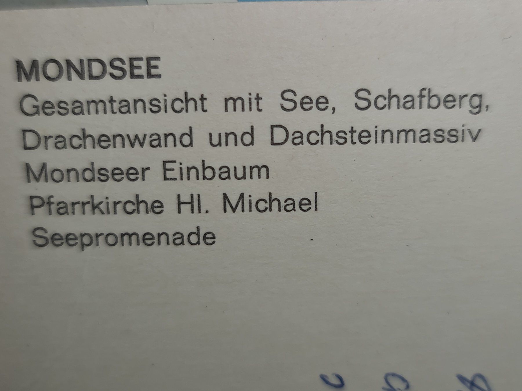 Cartoline postali: Mondsee Ansichtskarte Österreich, Salzb... – Usato da Dintikon venduto da Vexi 2