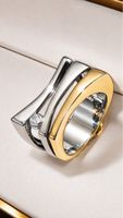 SCHNÄPPCHEN – Designer Ring - Bicolor Gold&Silber LOOK
