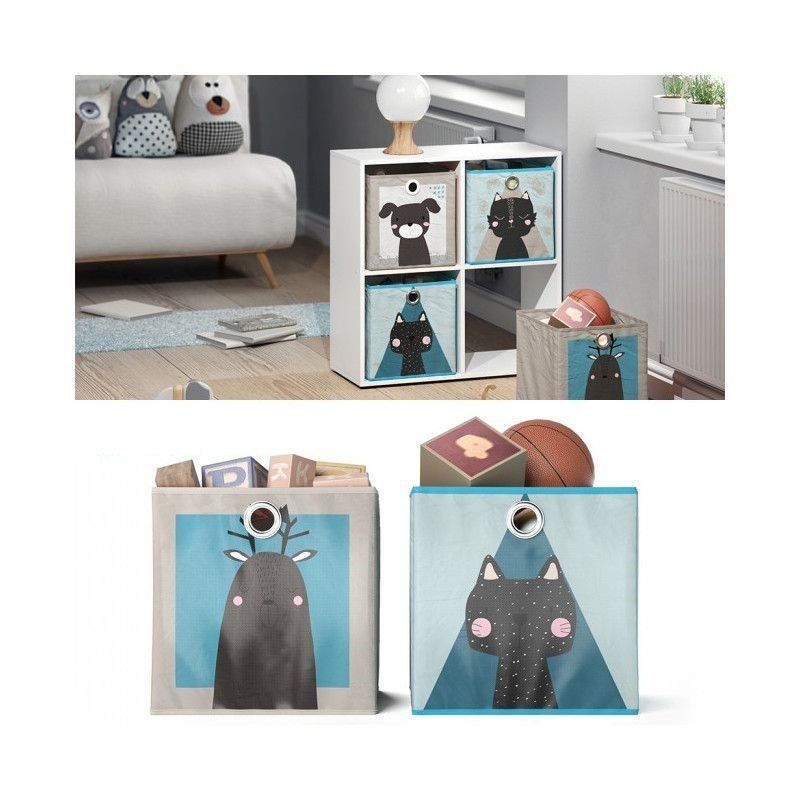 Scaffali: Faltbox - Elch Katze - 30x30x30cm - Kinderregal - Box – Usato da Wallenwil venduto da toesstal-vertrieb