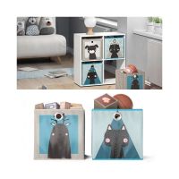 Faltbox - Elch Katze - 30x30x30cm - Kinderregal - Box
