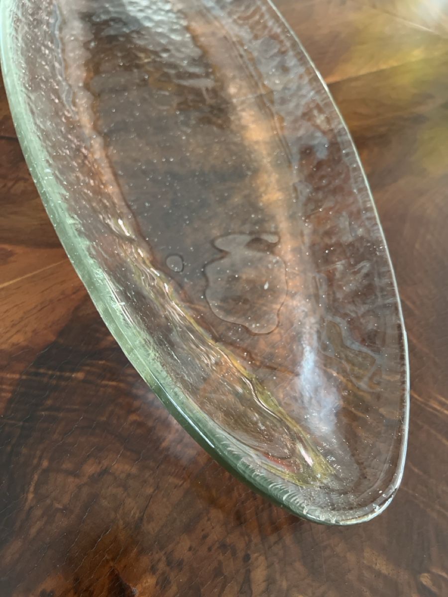Glasi Hergiswil Piatti di portata: Hergiswiler Glas-Schale Barca gross – Nuovo (secondo la descrizione) da Kreuzlingen venduto da Muschel64 2