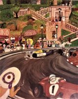 MONACO GRAND PRIX Kunstdruck - Tony Souzky, Japan - signiert