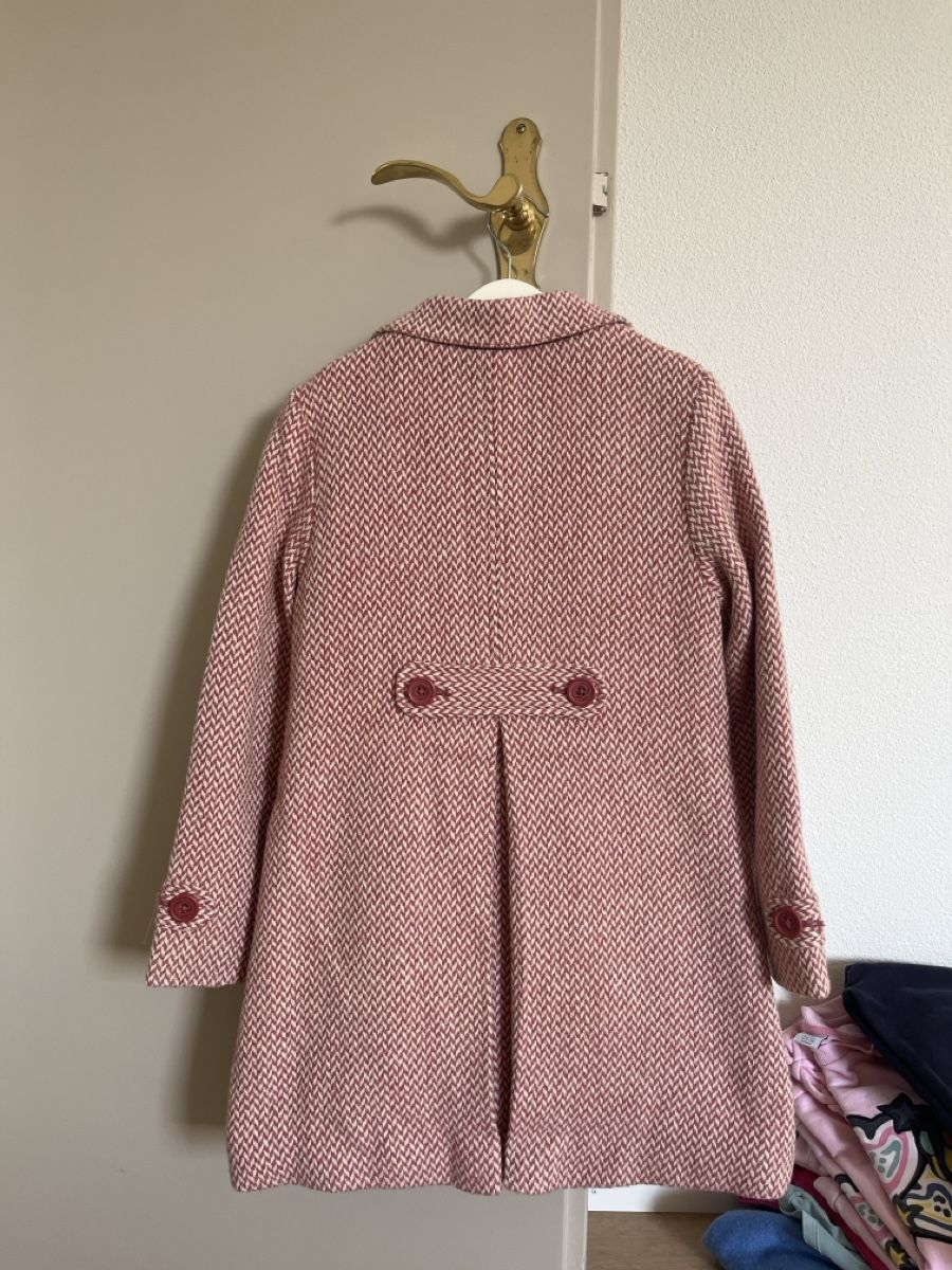 Mini Boden Giacche & Cappotti: Mini Boden Coat Size 7-8Y pink herringbone wool coat – Nuovo (secondo la descrizione) da Küssnacht am Rigi venduto da eni_fl2x 2