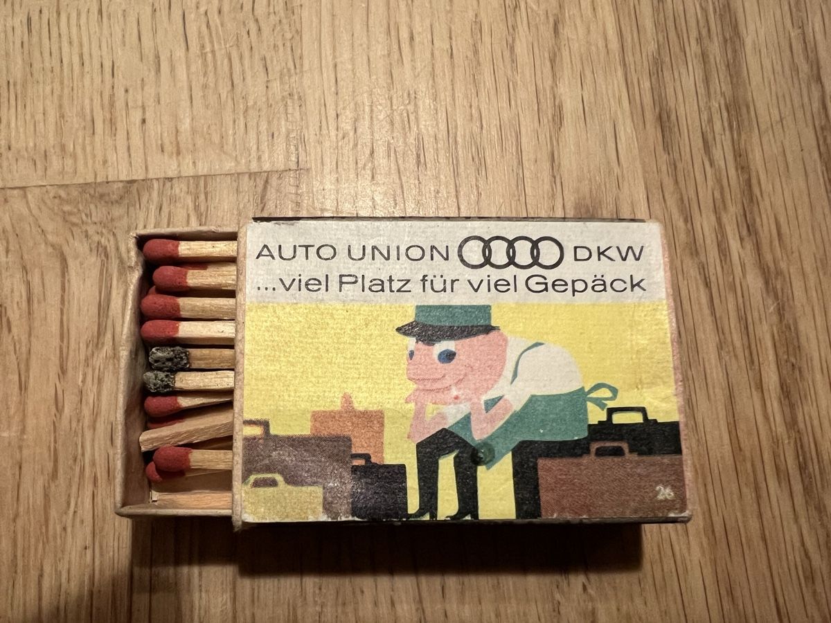 Accendini: Streichholzschachtel Auto Union DKW – Usato da Meilen venduto da wehrluzern