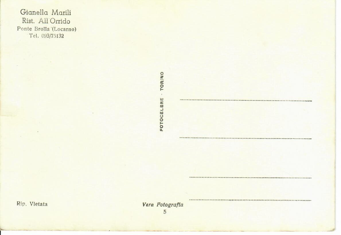 Cartoline postali: Ponte Brolla Locarno – Usato da Hochdorf venduto da Ziegel-16 1