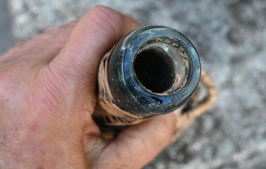 Bottiglie: antike Korbflasche Höhe ca. 29cm – Usato da Pfaffhausen venduto da mono_rec 6
