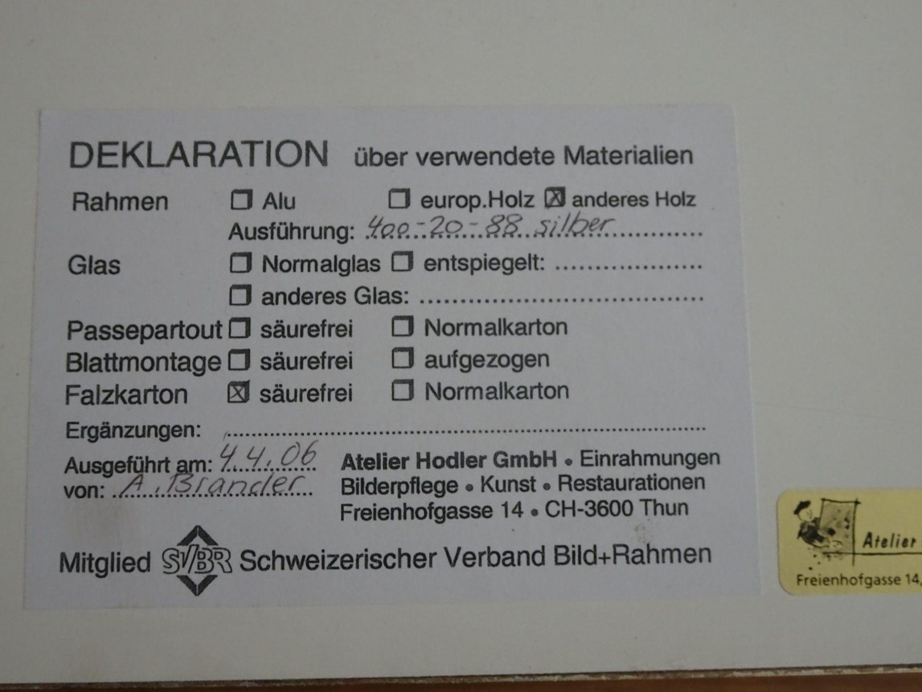 Dipinti: Ölbild Hans Gartmeier Gemälde Schweizer Kunst Original – Usato da Goldswil b. Interlaken venduto da troedlermarkt-goldsw 7