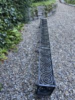 Blumenkastenhalter, 178cm lang, Schmiedeeisen gehämmert