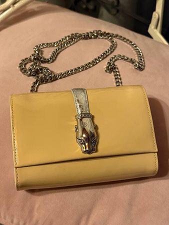 Umhängetasche Cavalli Class beige mit Kette guter Zustand