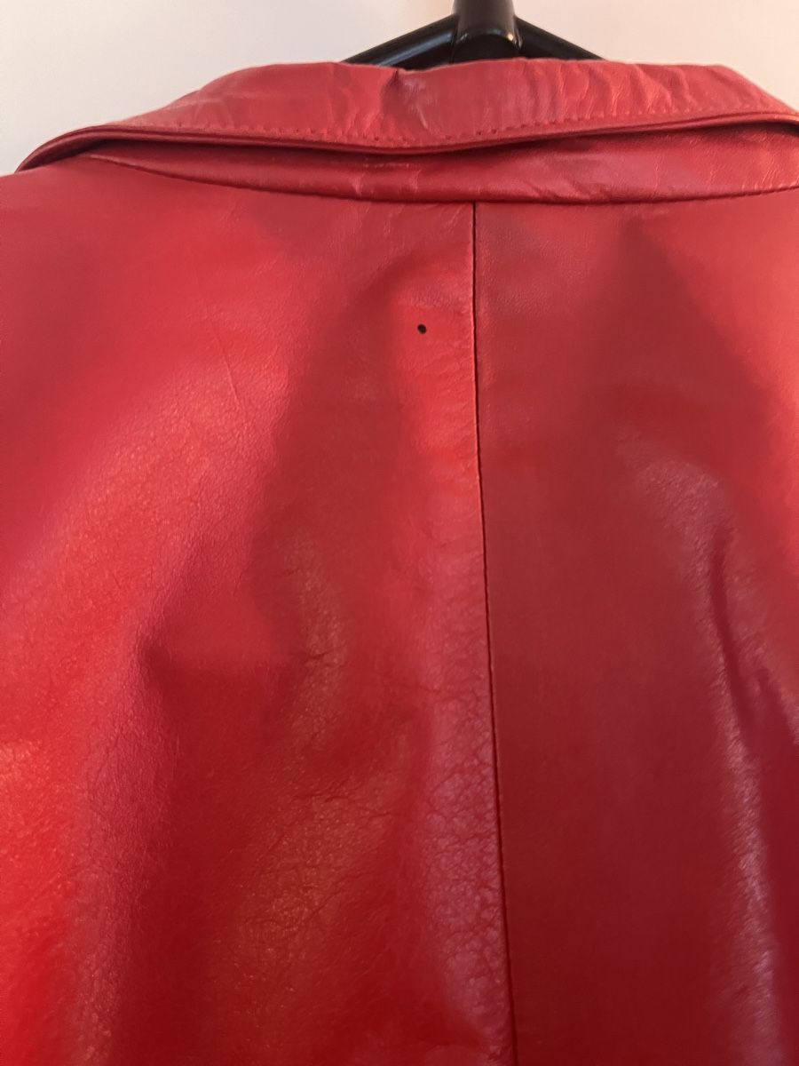 Cappotti: Rote Lederjacke vintage – Usato da Zürich venduto da Closetbesties 5