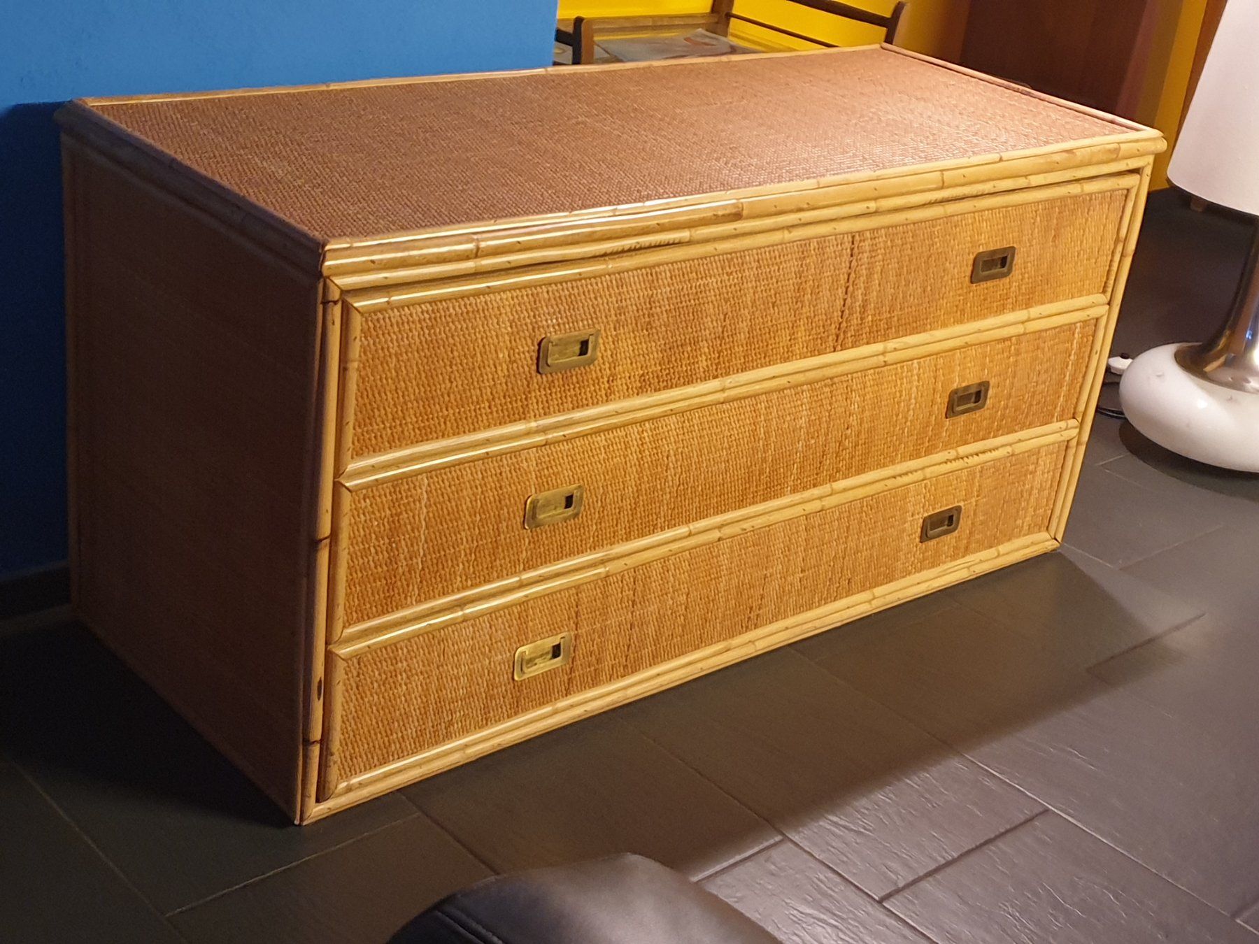 Kommoden: Dal Vera 70's Rattan Sidebord / Kommode – Gebraucht aus rebstein von spacy73
