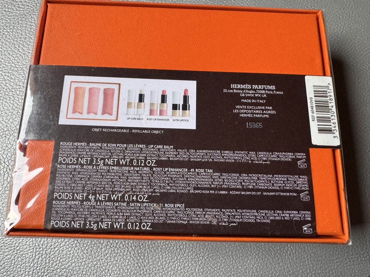 Make-up: Hermès coffret neuf de 3 baumes et rouges – Nuovo e nell'imballaggio originale da Genève venduto da HappyLifestyle 3