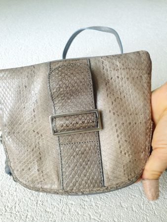 FLO ACCESSOIRES ECHT LEDERTASCHE TASCHE LEDER ANIMAL PRINT